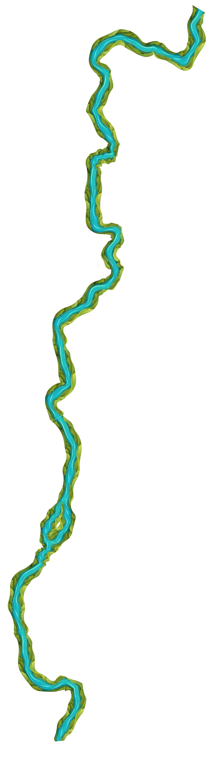 Illustration des Flussverlaufs der Blies durch Blieskastel