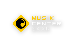 Musik Center Saar Logo mit gelbem Kreis und Notensymbol